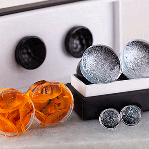 glass plugs for stretched earlobes in Vancouvers top piercing shop